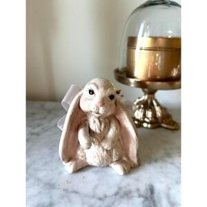 Vintage Ceramic Bunny Figurine | Rabbit Decor | Cottagecore Spring Collectible